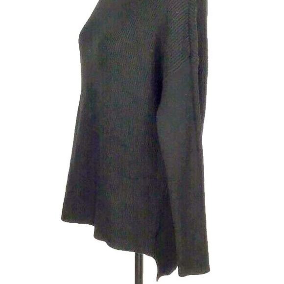 Devotion by Cyrus Ribbed Cowl/Mock Neck Pullover Sweater Sz Large in Black NWT - Picture 6 of 8